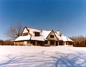 Exterior in snow